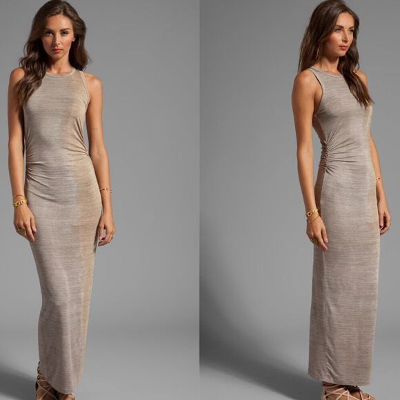 Kain Label Space Tie Dye Maxi Dress Considine BodyCon Boho Fitted Sexy Jersey XS - Picture 8 of 9